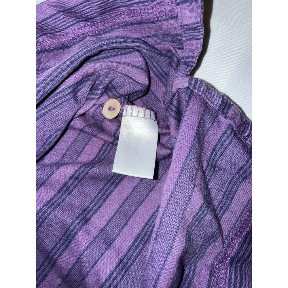 Peter Millar Kapalua Cotton Polo Golf Shirt Sz XXL Purple/Navy Striped